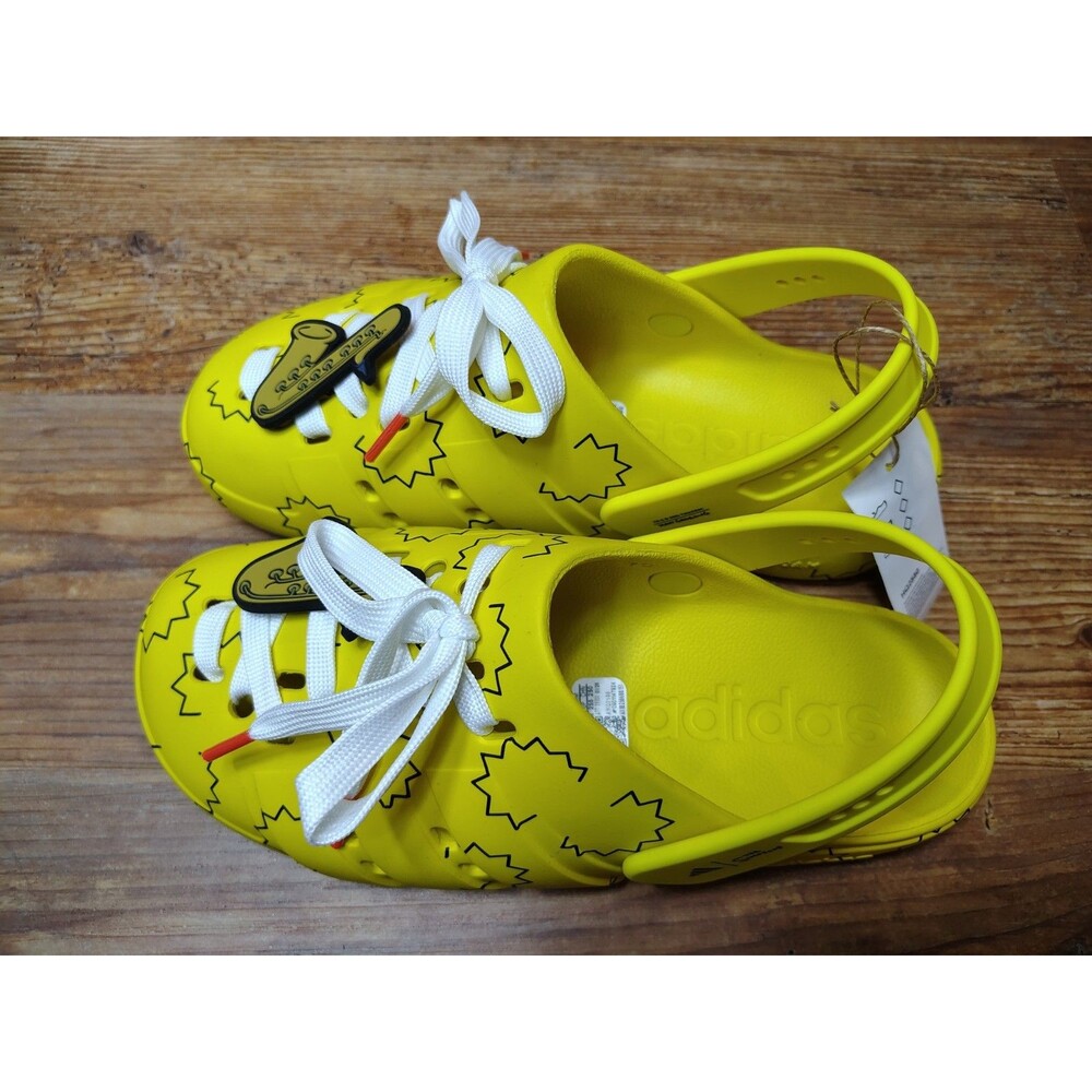adidas The Simpsons Adilette Clog HQ2580 Mens 7 Womens 8.5 Yellow New
